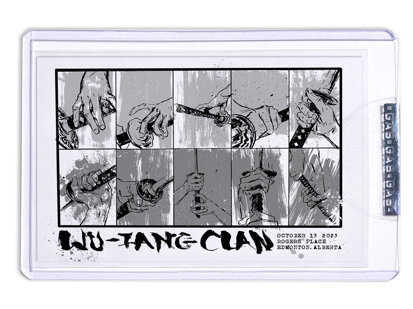 GAS Wu-Tang Clan October 13, 2023, Edmonton, AB Trading Card Illustrated by Ryan Mowry