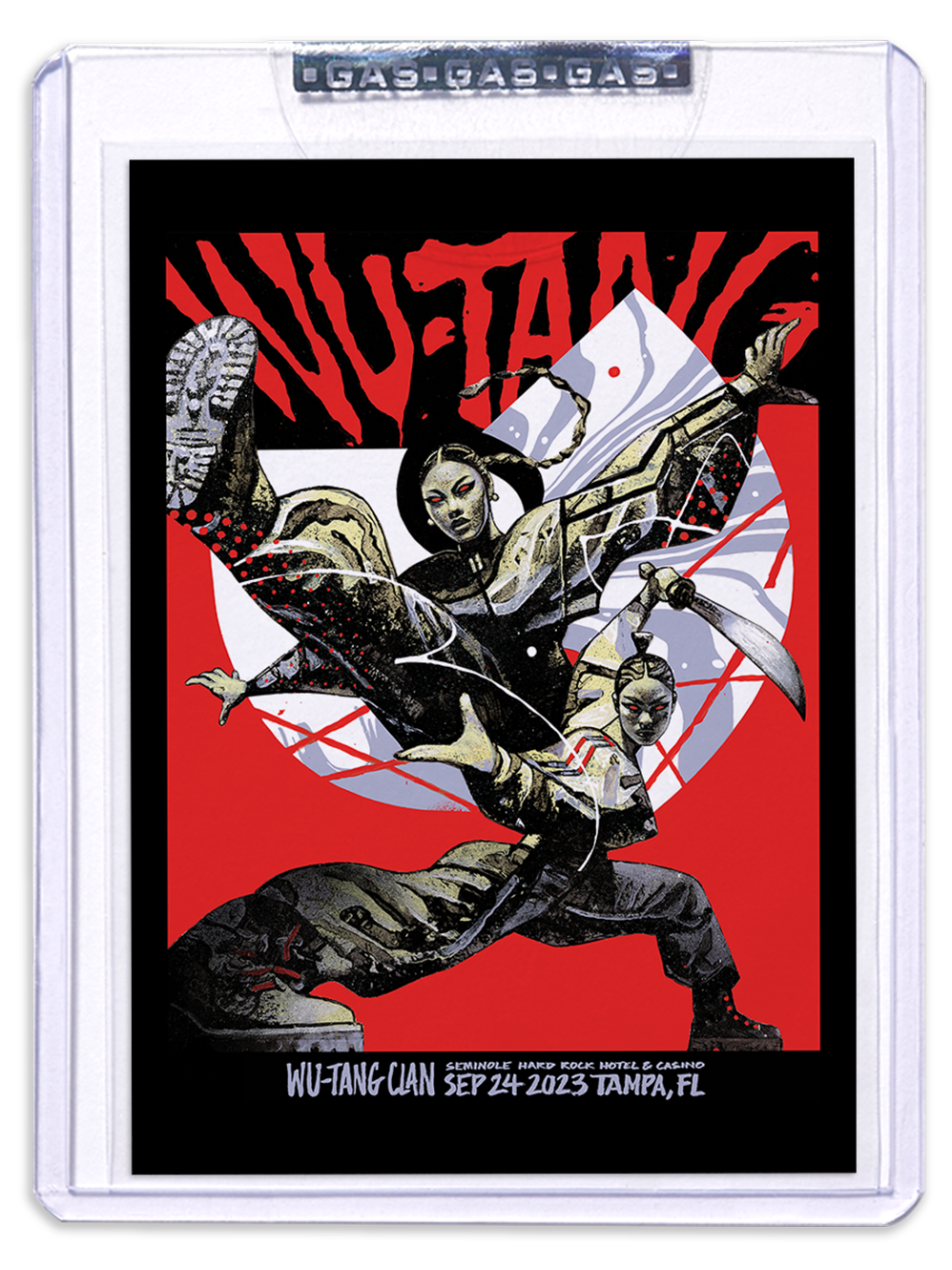 GAS Wu-Tang Clan September 24, 2023, Tampa, FL Trading Card Illustrated by Gian Galang