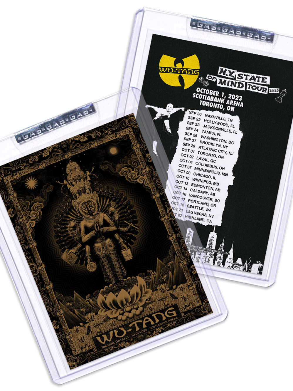 GAS Wu-Tang Clan October 1, 2023, Toronto, ON Trading Card Illustrated by Christopher Everhart