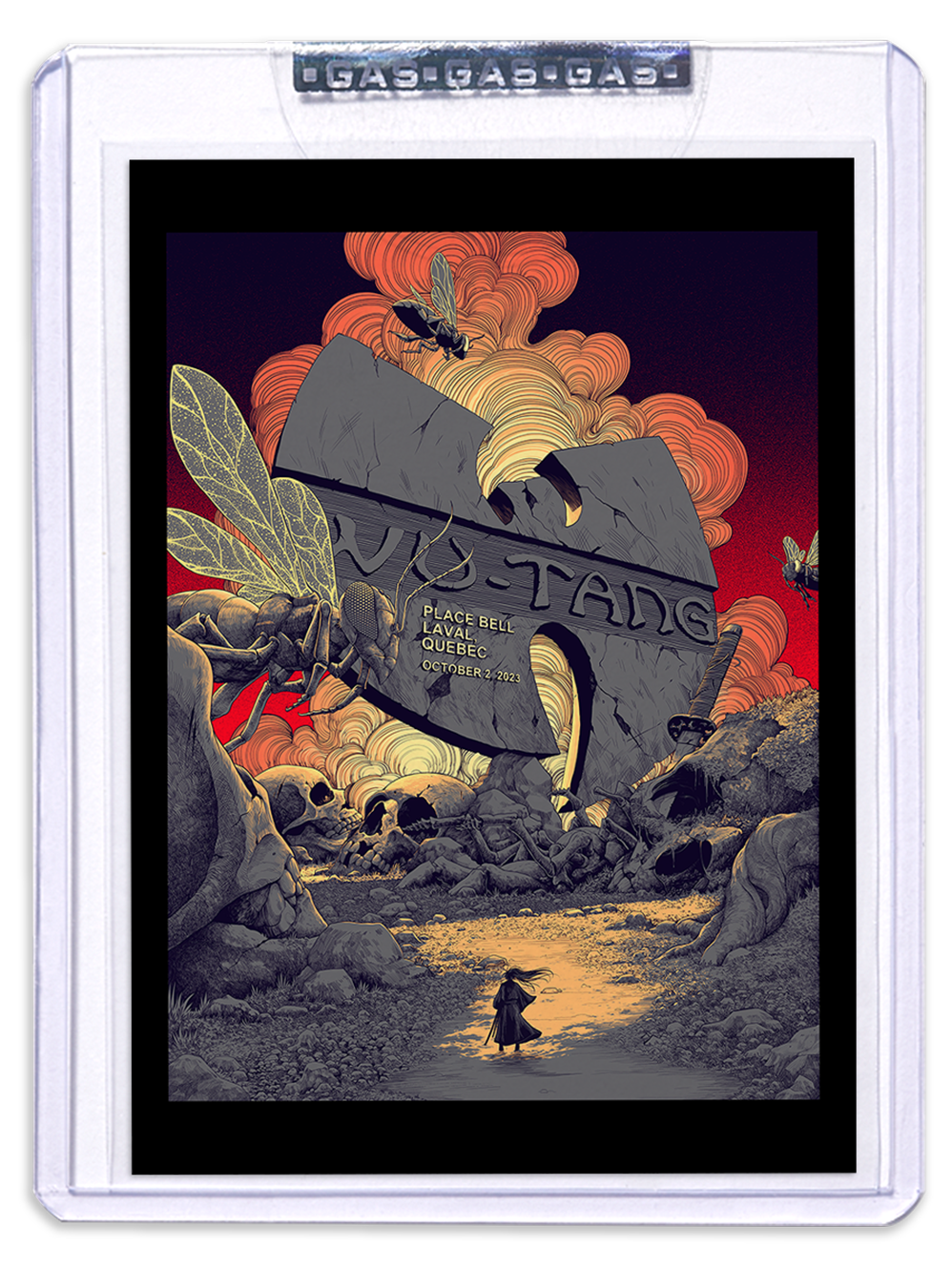 GAS Wu-Tang Clan October 2, 2023 Laval, QC Trading Card Illustrated by Ian Permana
