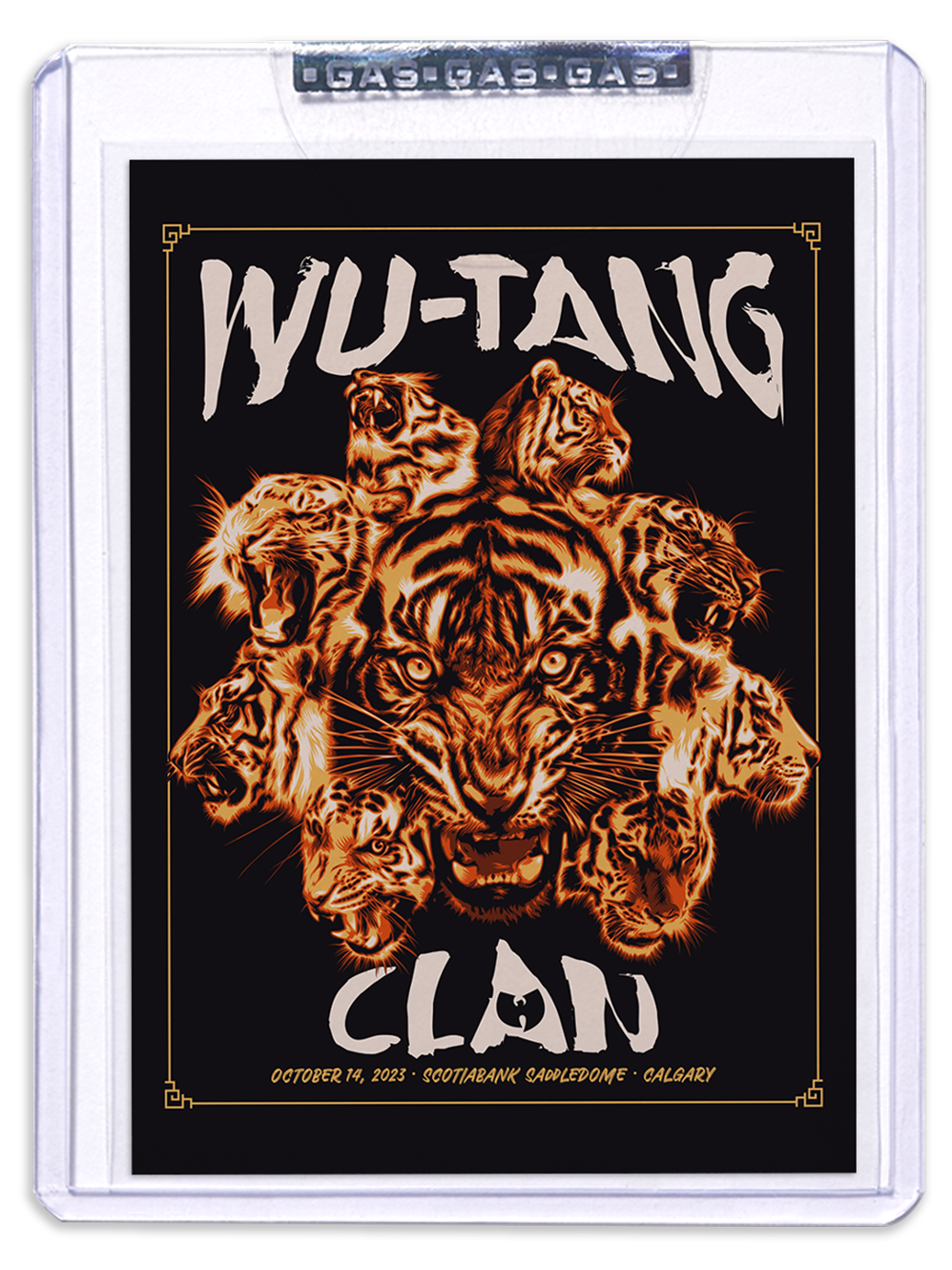 GAS Wu-Tang Clan October 14, 2023, Calgary, AB Trading Card Illustrated by CRANIODSGN