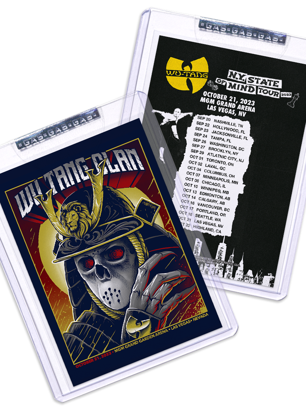 GAS Wu-Tang Clan October 21, 2023, Las Vegas, NV Trading Card Illustrated by Maxx242