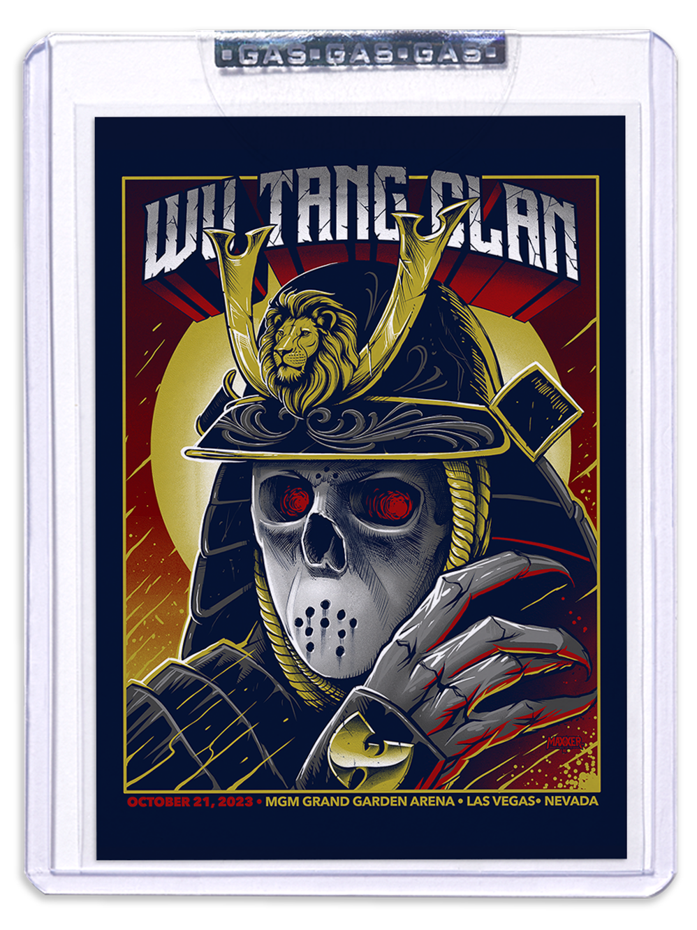 GAS Wu-Tang Clan October 21, 2023, Las Vegas, NV Trading Card Illustrated by Maxx242