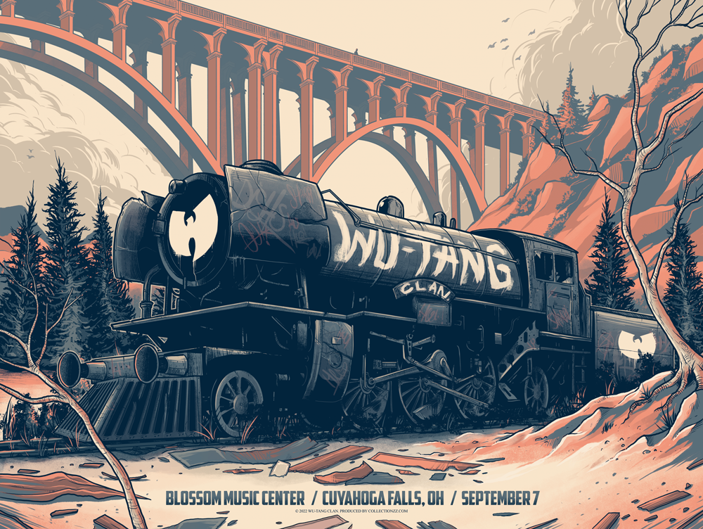 Wu Tang Clan Cuyahoga Falls September 7, 2022 Print