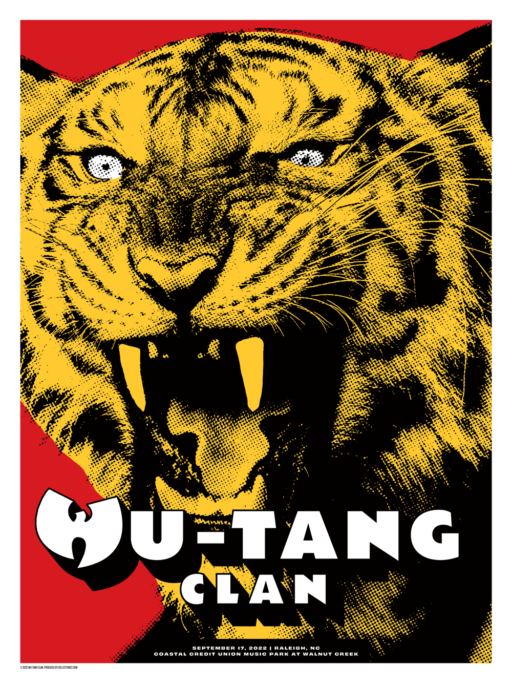 Wu Tang Clan Raleigh September 17, 2022 Print