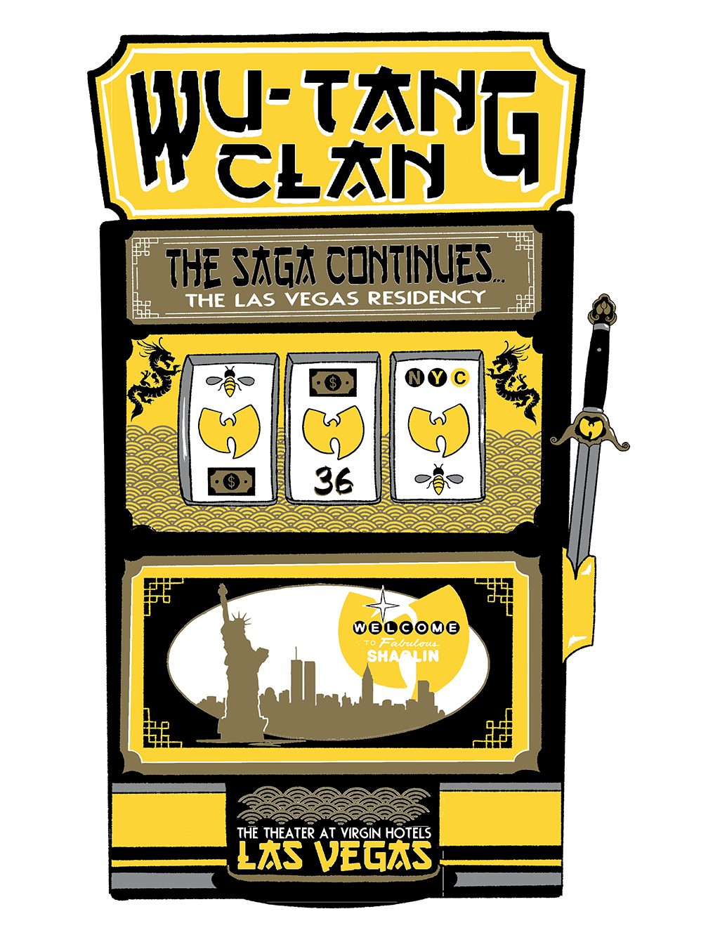 Wu-Tang Clan The Las Vegas Residency 2024 Poster