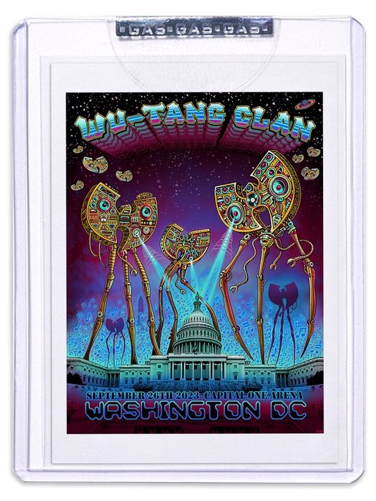 GAS Wu-Tang Clan September 26, 2023, Washington, DC Trading Card Illustrated by Emek