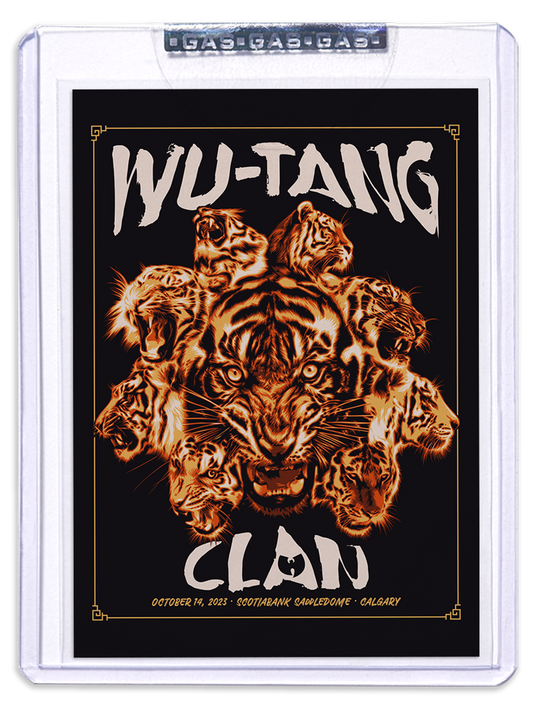 GAS Wu-Tang Clan October 14, 2023, Calgary, AB Trading Card Illustrated by CRANIODSGN