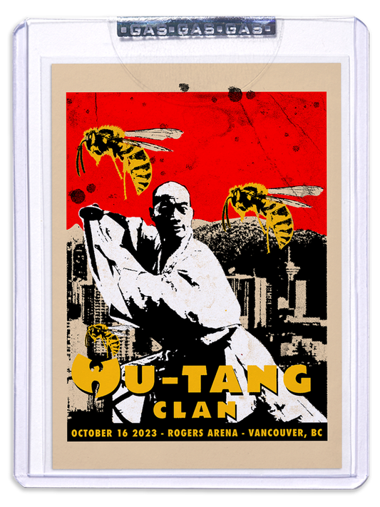 GAS Wu-Tang Clan October 16, 2023, Vancouver, BC Trading Card Illustrated by Marly McFly