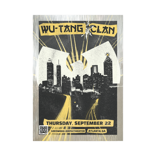 Limited Edition WuTangClan.com and iconic.collectionzz.com Exclusive Silver Rain Foil with art by Bailey Zindel (Atlanta, GA)