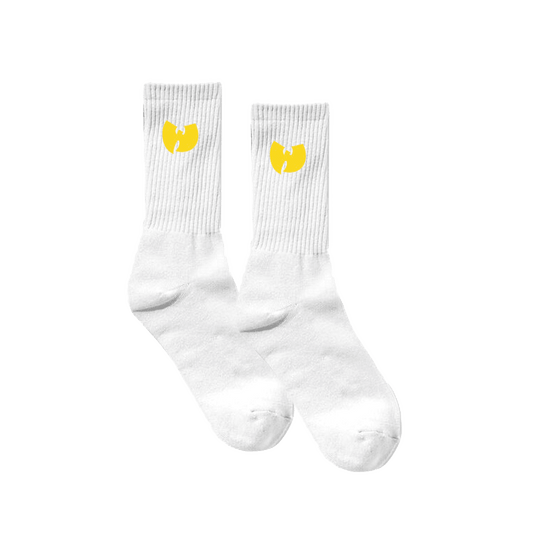 Classic Logo Embroidered Socks - White