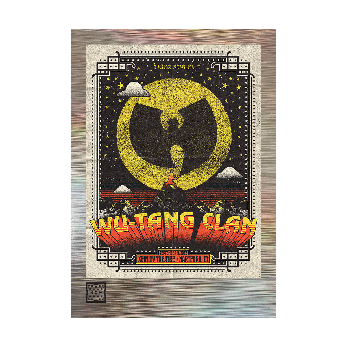Limited Edition WuTangClan.com and iconic.collectionzz.com Exclusive Silver Rain Foil with art by Nate Gonzalez (Hartford, CT)