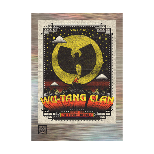 Limited Edition WuTangClan.com and iconic.collectionzz.com Exclusive Silver Rain Foil with art by Nate Gonzalez (Hartford, CT)
