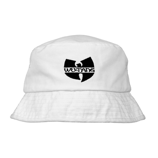 Wu-Tang Classic Logo Bucket Hat - White-Wu Tang Clan